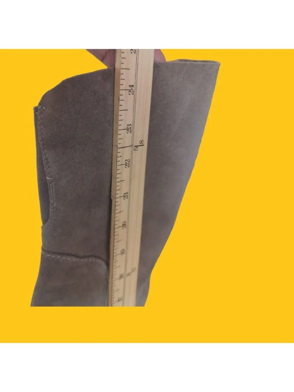 Kelsi Dagger Brooklyn Loganos Oil Cow Suede Over-The-Knee Boots Warn Grey 7M